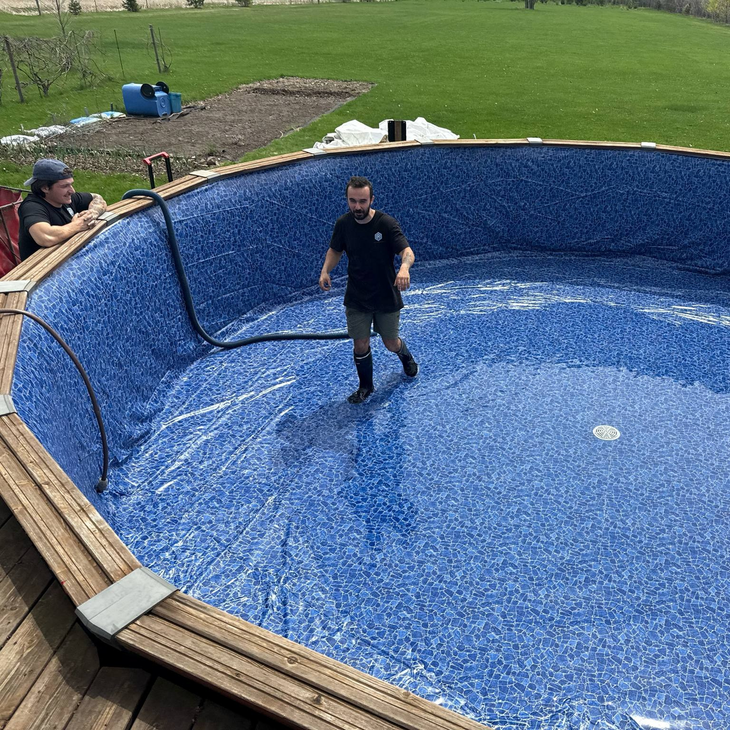 Inspection de piscine hors-terre par un professionnel